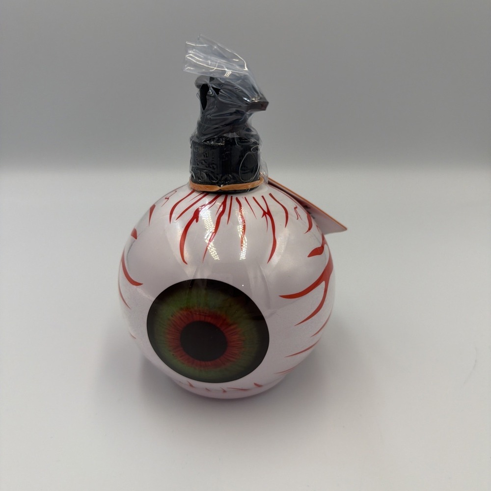 HALLOWEEN Scary EYEBALL Hand Soap Dispenser W/Cherry Soap Refillable 10oz NEW!